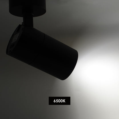  Black Dimmable LED Surface Mounted Spotlight 3CCT