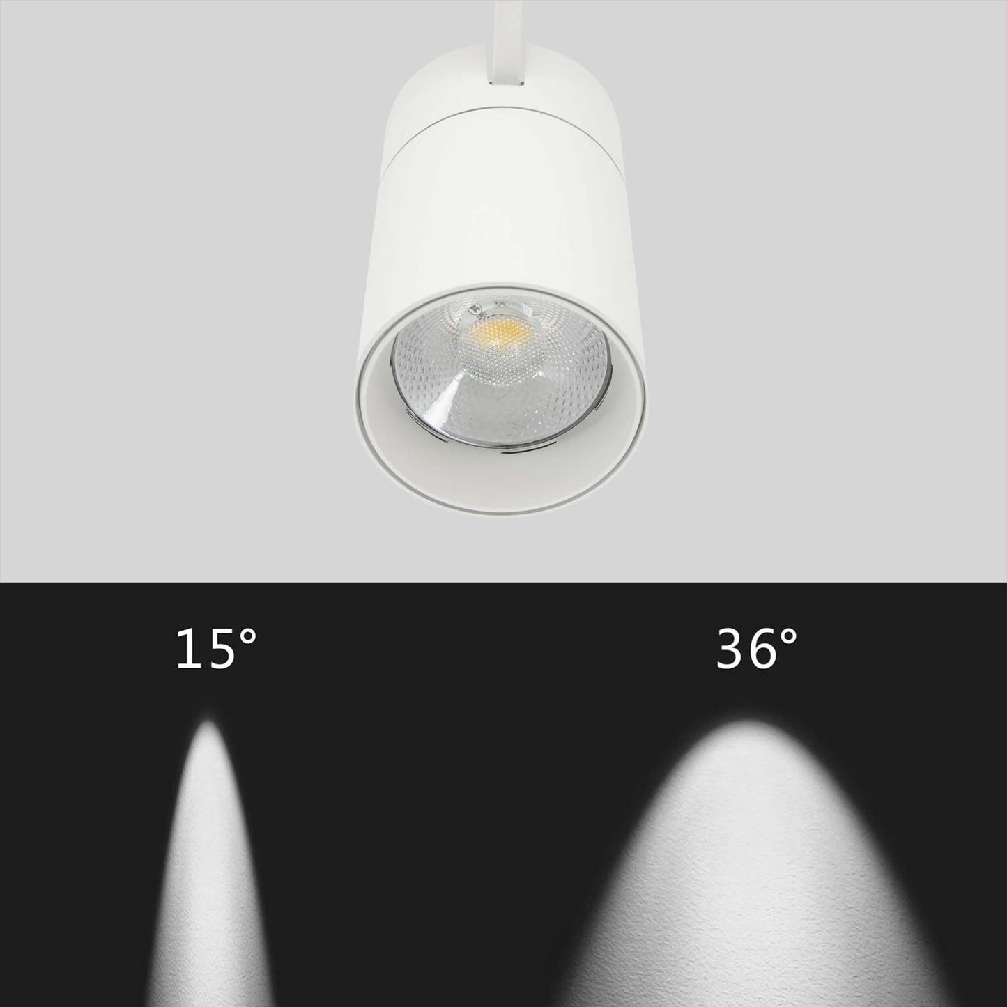  White Dimmable LED Track Spotlight 3CCT
