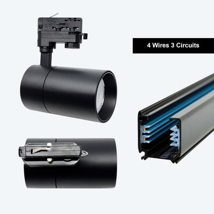 White Dimmable LED Track Spotlight 3CCT