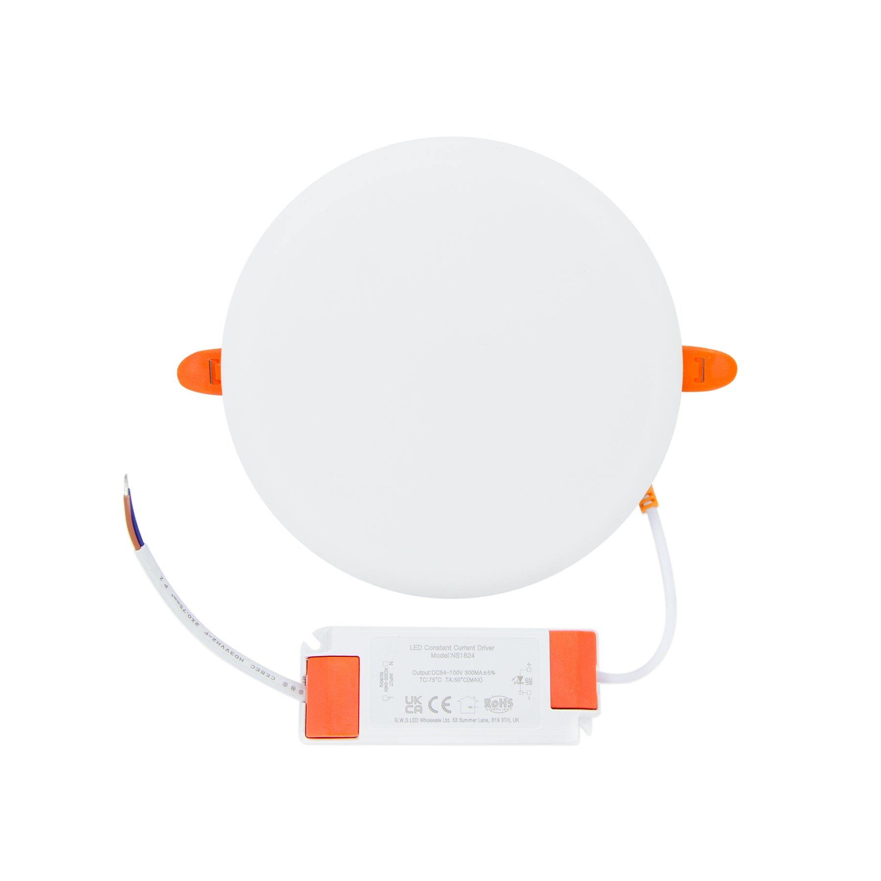  Adjustable Cut-Out Rimless Recessed Round LED Panel Light