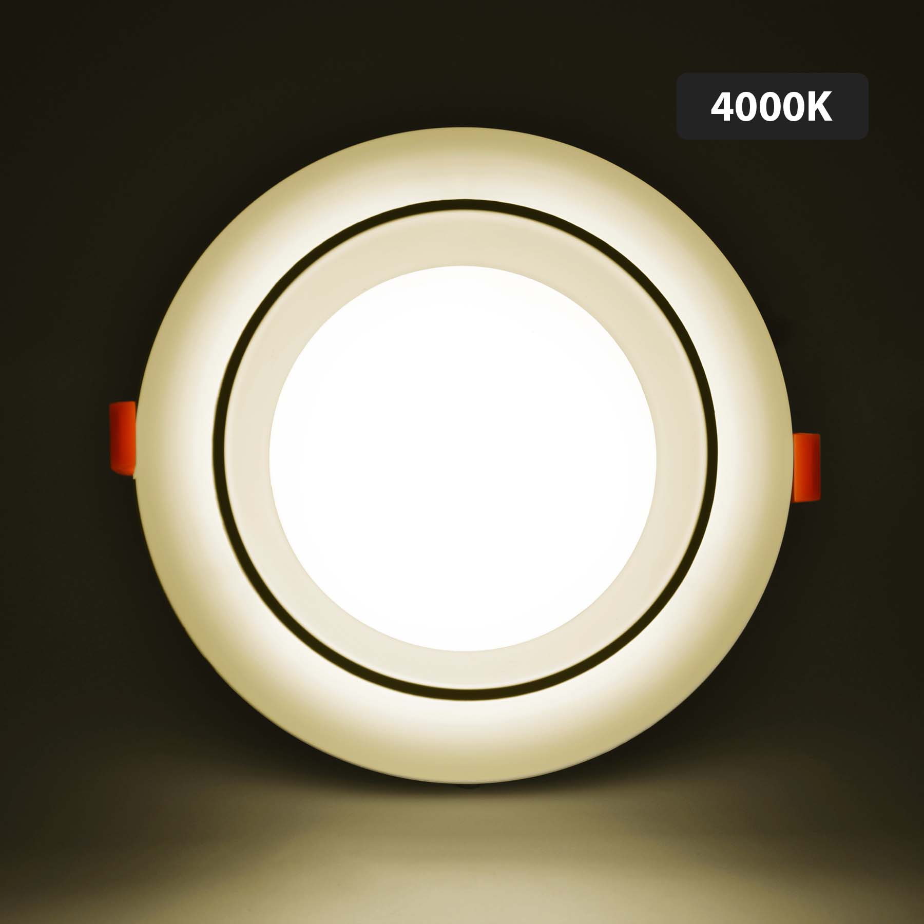  Backlit Recessed Round LED Panel Light
