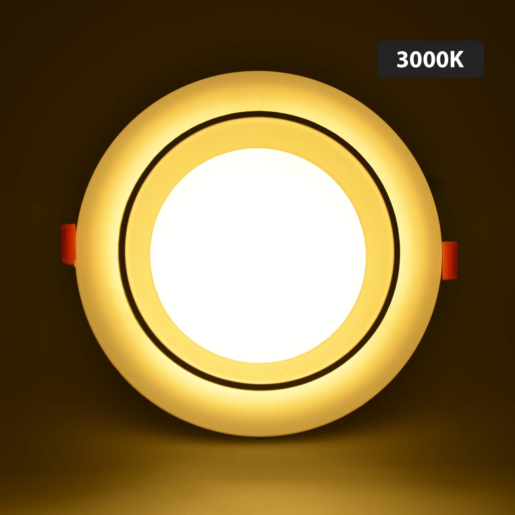  Backlit Recessed Round LED Panel Light