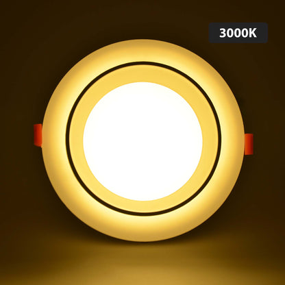 Backlit Recessed Round LED Panel Light