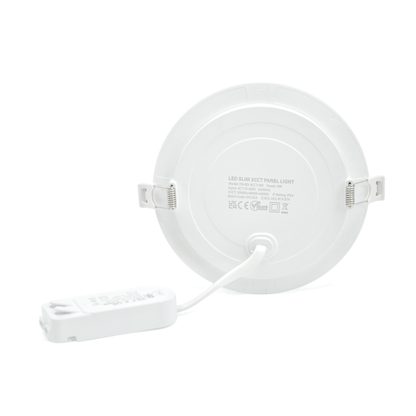  LED Slim Panel Light Round Recessed 3CCT IP54