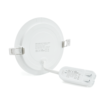  LED Slim Panel Light Round Recessed 3CCT IP54