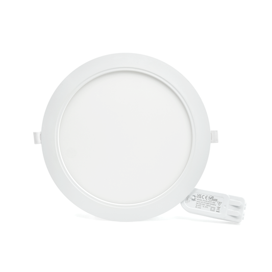  LED Slim Panel Light Round Recessed 3CCT IP54