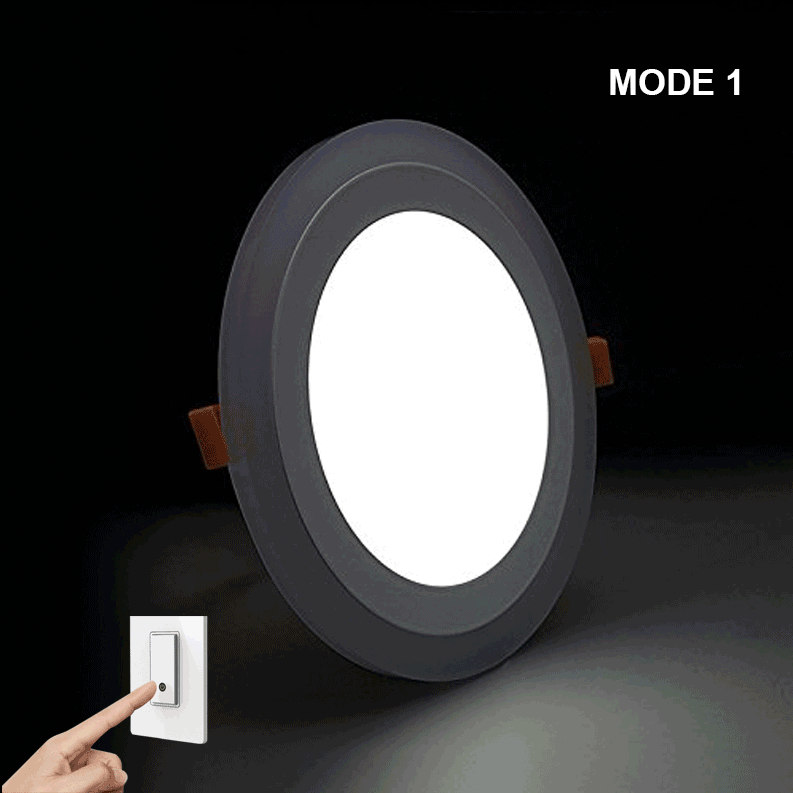  Recessed Round Blue Edge Lit LED Panel Light