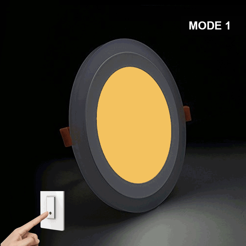  Recessed Round Blue Edge Lit LED Panel Light