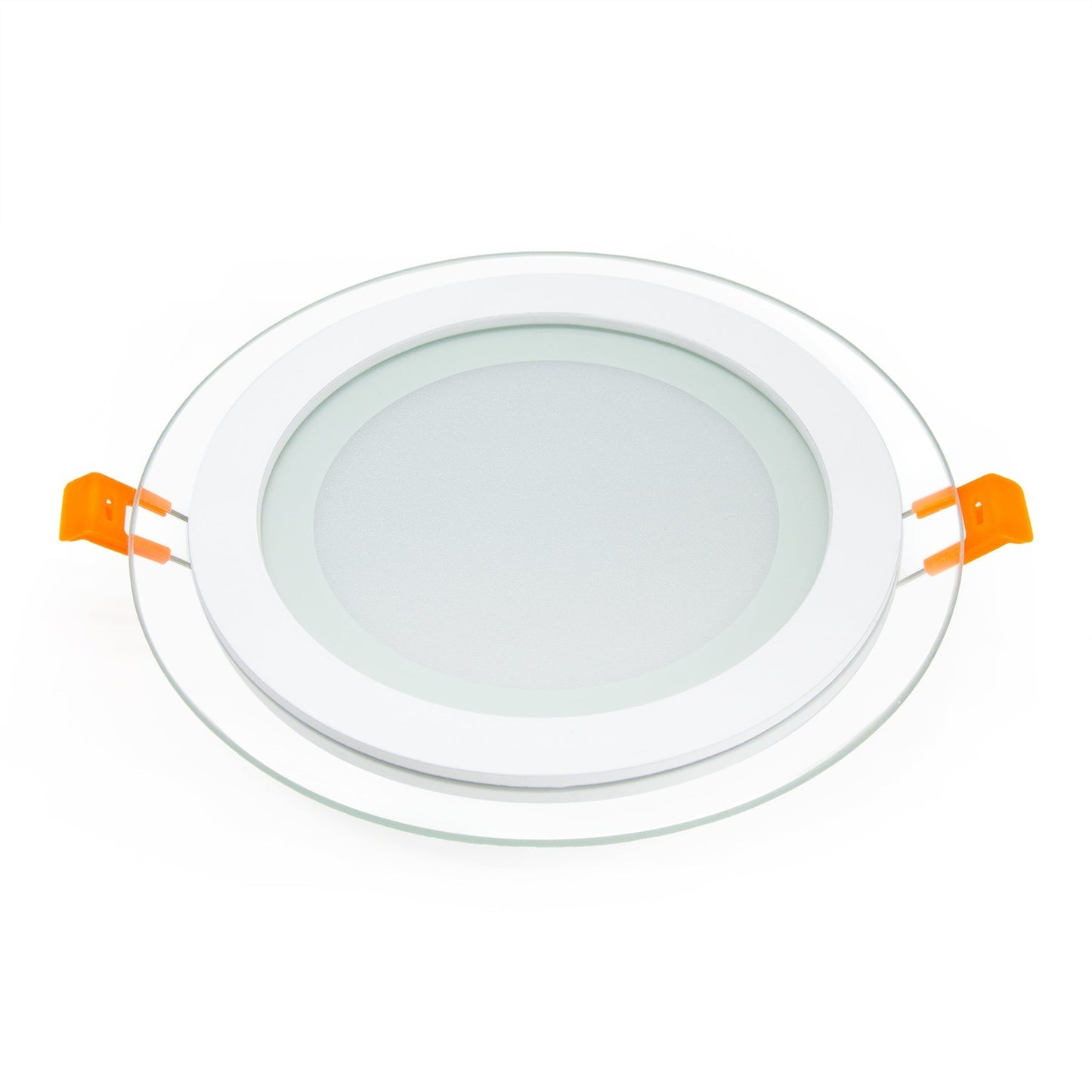  Recessed Round Crystal Glass Edge LED Panel Light