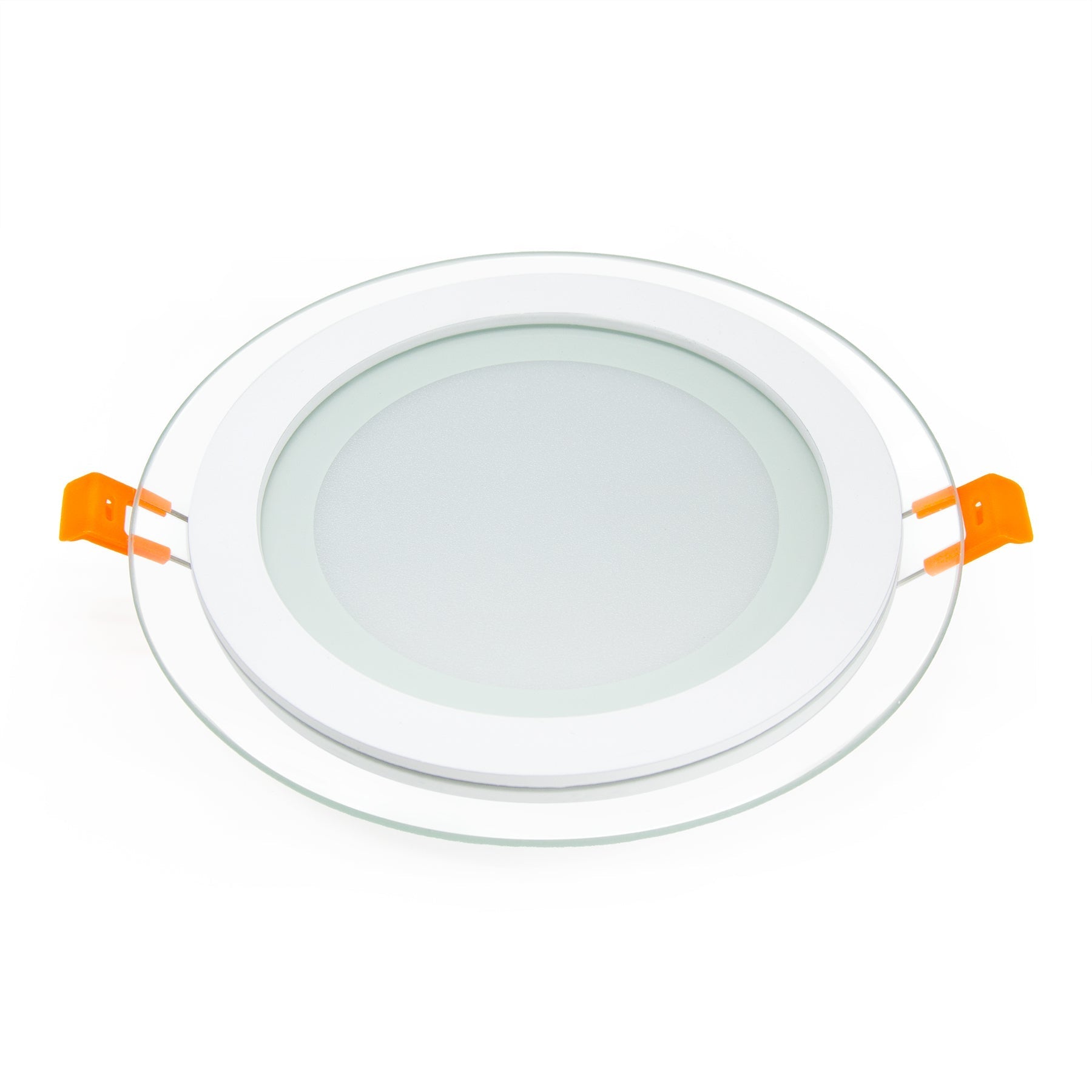  Recessed Round Crystal Glass Edge LED Panel Light