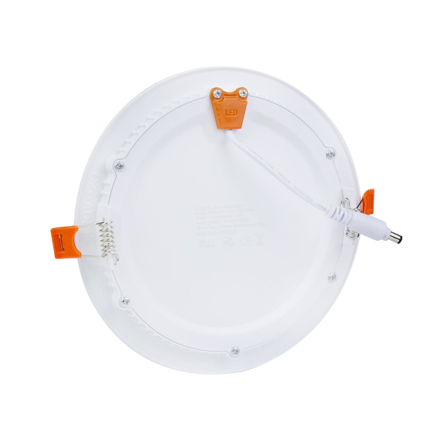  Recessed Round LED Slim Panel Light Triple Cycles