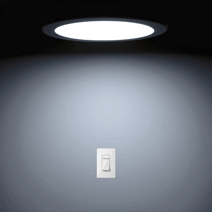  Recessed Round LED Slim Panel Light Triple Cycles