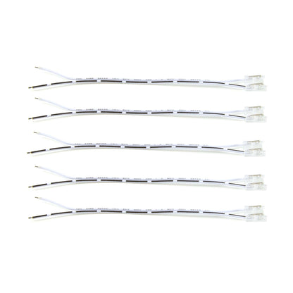  2 Pin 1 End Solderless Wire Connector For Single Colour LED COB Strip Lights