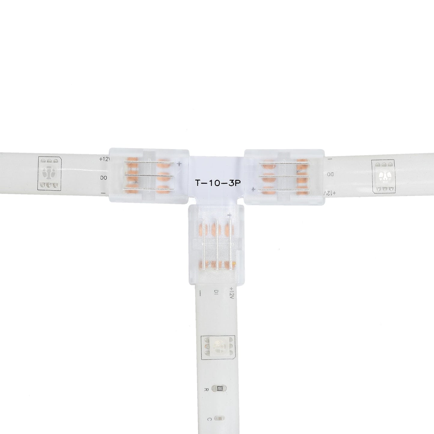  3 Pin Solderless T Shape Connector For CCT/Pixel LED Strip Lights