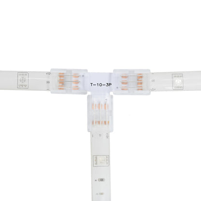  3 Pin Solderless T Shape Connector For CCT/Pixel LED Strip Lights