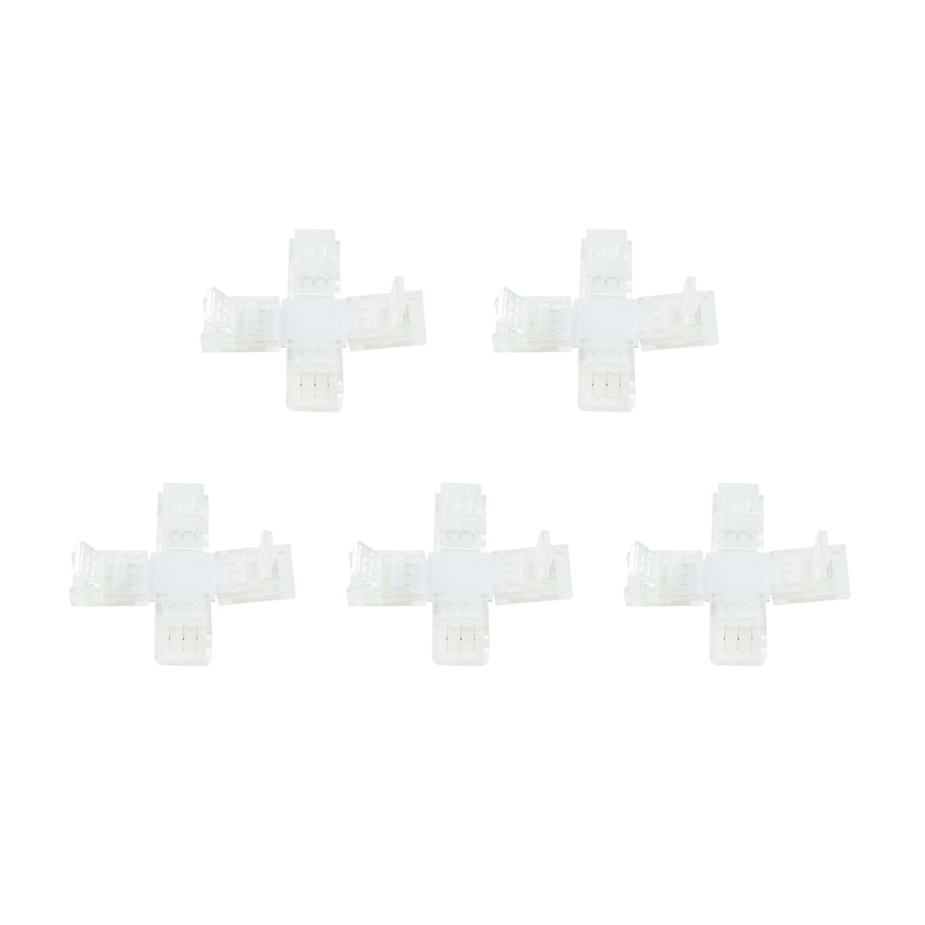  3 Pin Solderless X Shape Connector For CCT/Pixel LED Strip Lights