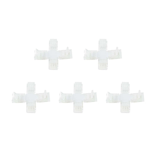  3 Pin Solderless X Shape Connector For CCT/Pixel LED Strip Lights