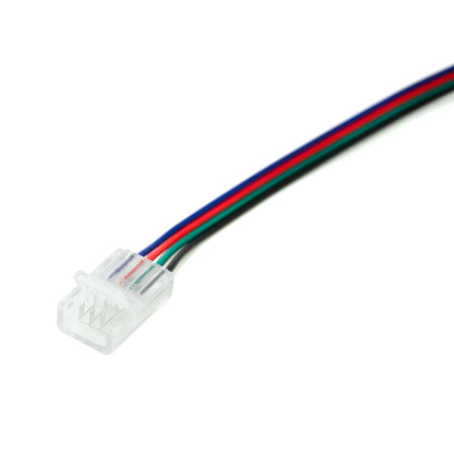  4 Pin 1 End Solderless Wire Connector For RGB LED Strip Lights