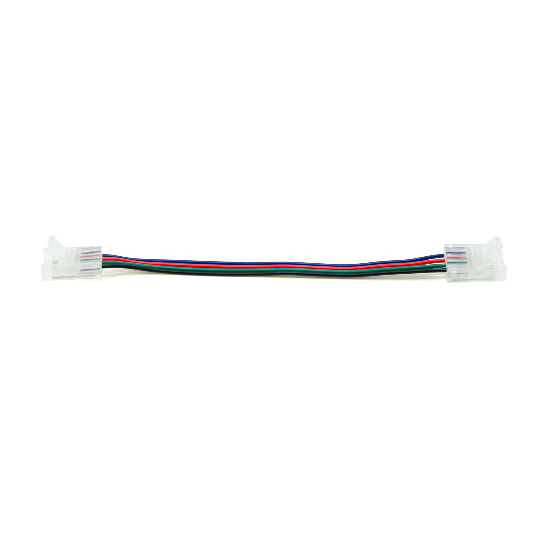  4 Pin 2 End Solderless Wire Connector For RGB LED Strip Lights