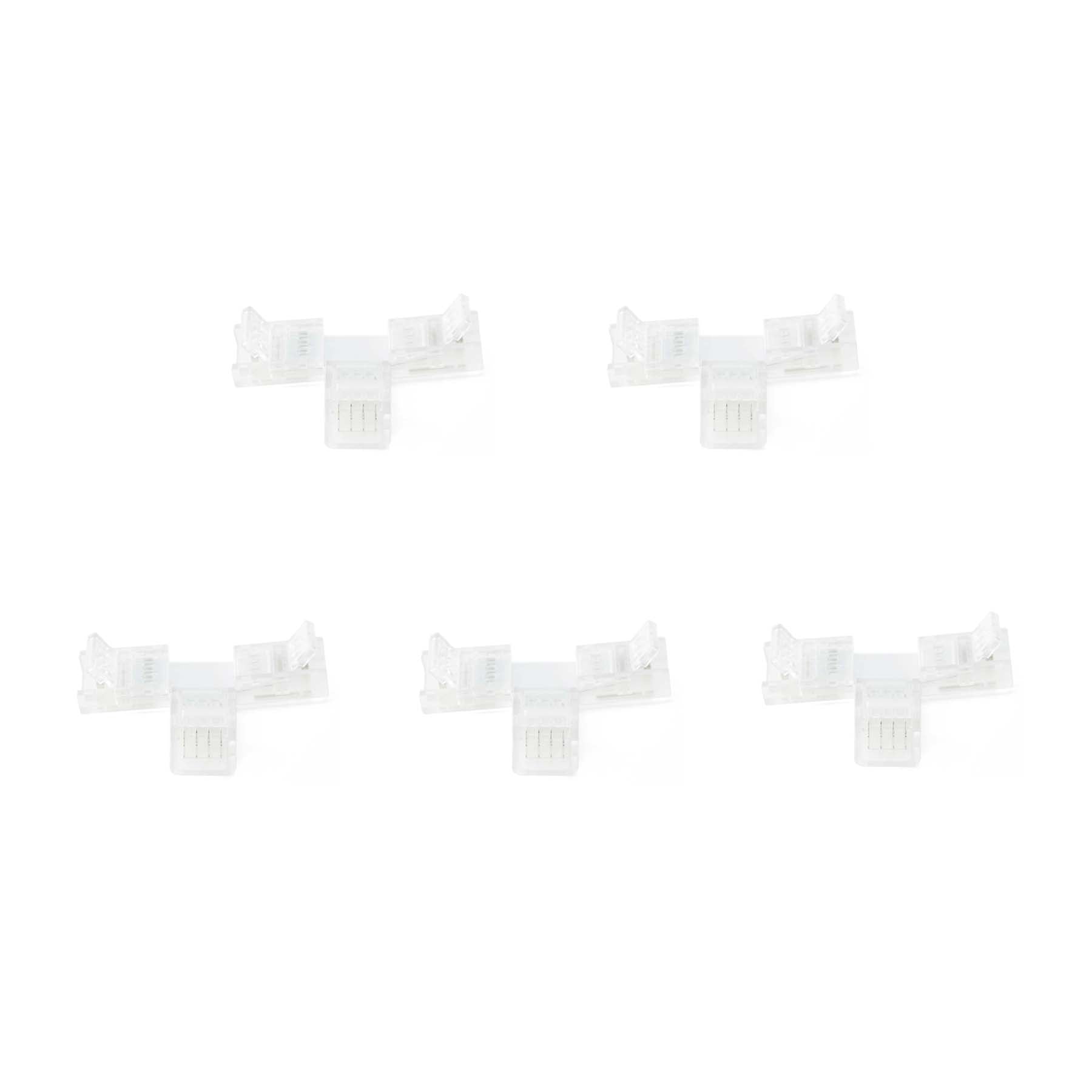  4 Pin Solderless T Shape Connector For RGB LED Strip Lights