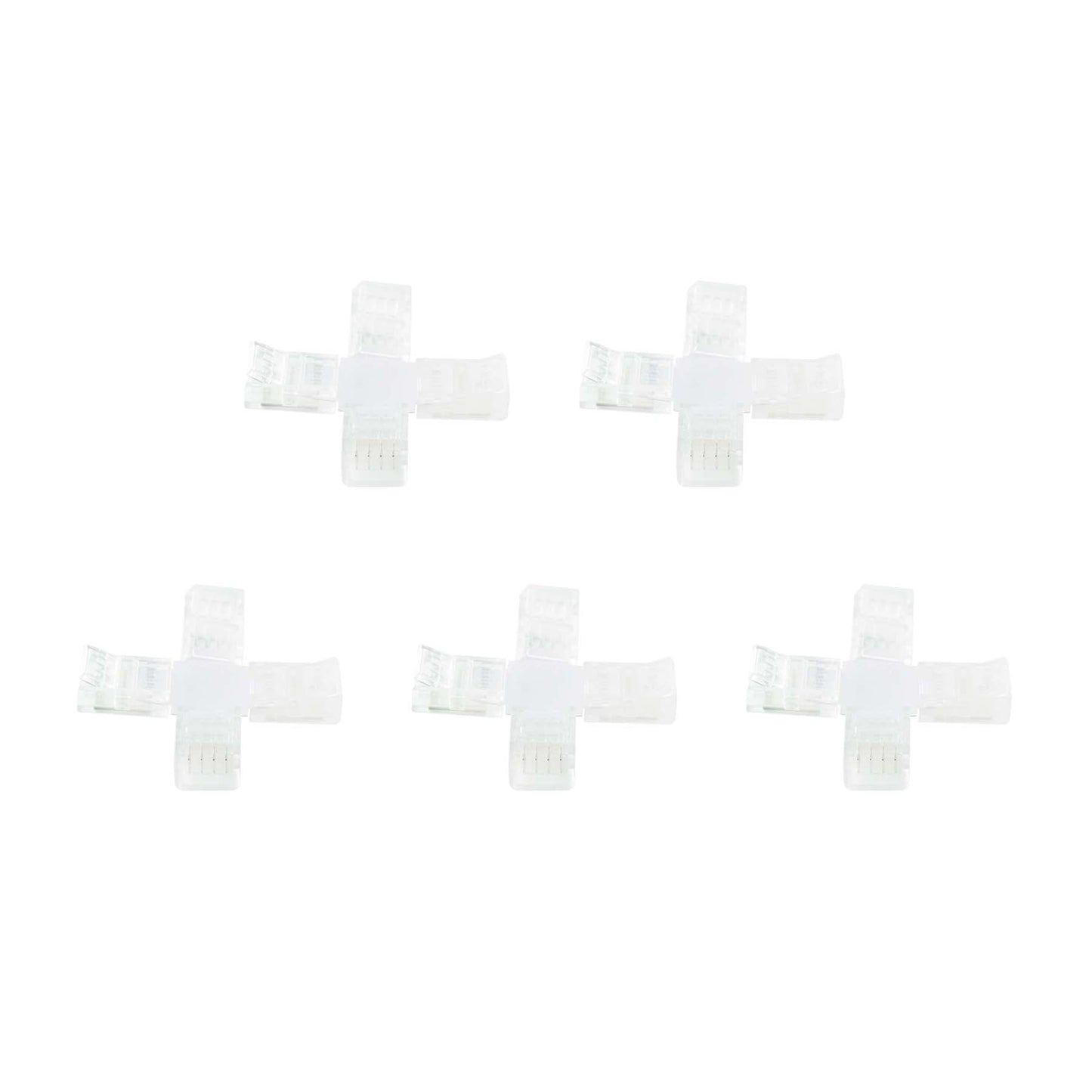  4 Pin Solderless X Shape Connector For RGB LED Strip Lights