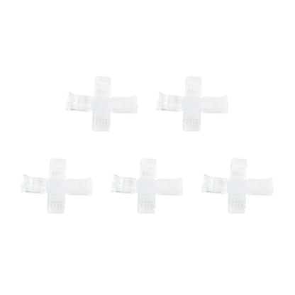  4 Pin Solderless X Shape Connector For RGB LED Strip Lights
