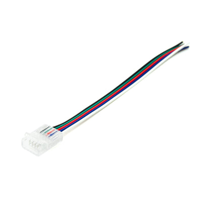  5 Pin 1 End Solderless Wire Connector For RGBW/RGBWW LED Strip Lights