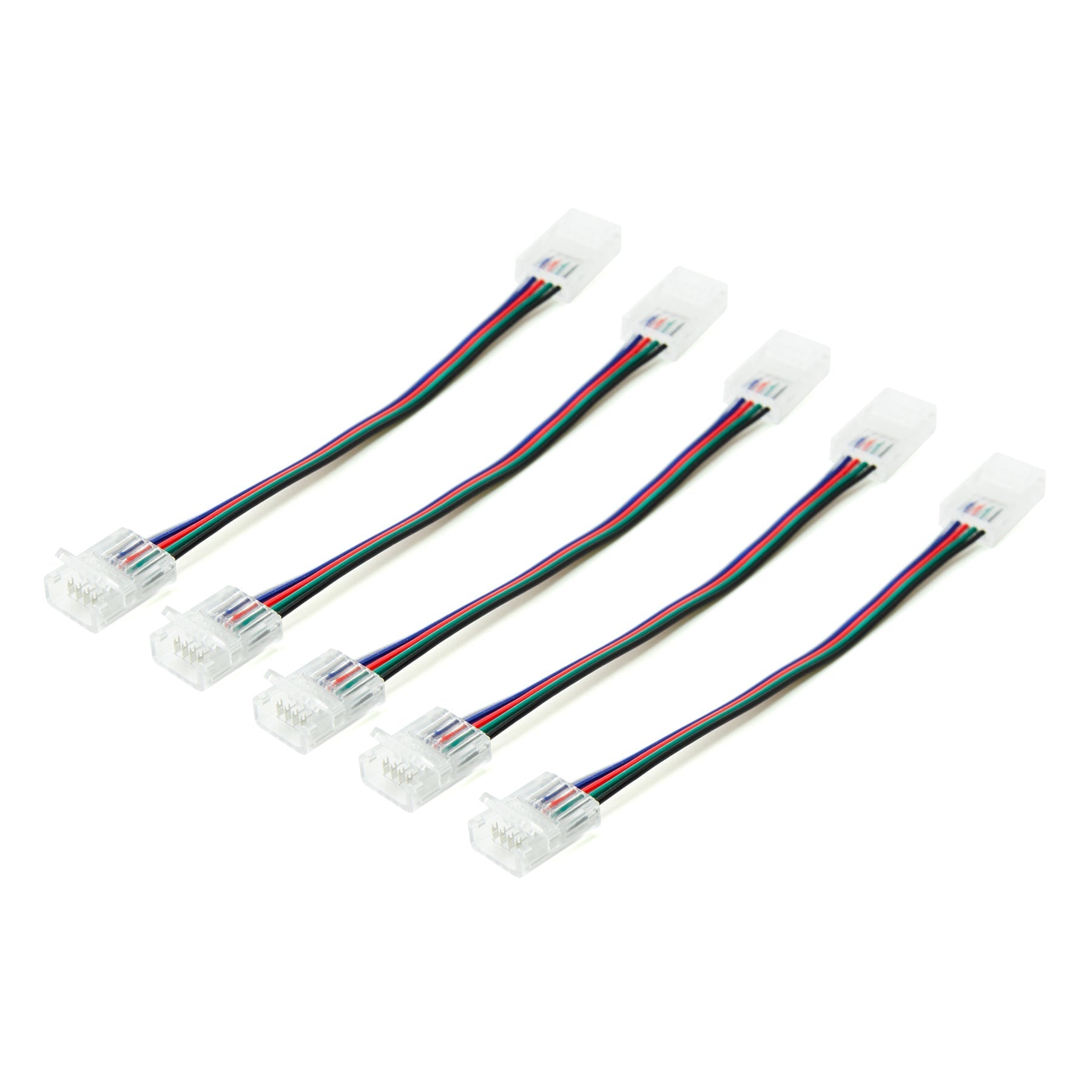 5 Pin 2 End Solderless Wire Connector For RGBW/RGBWW LED Strip Lights