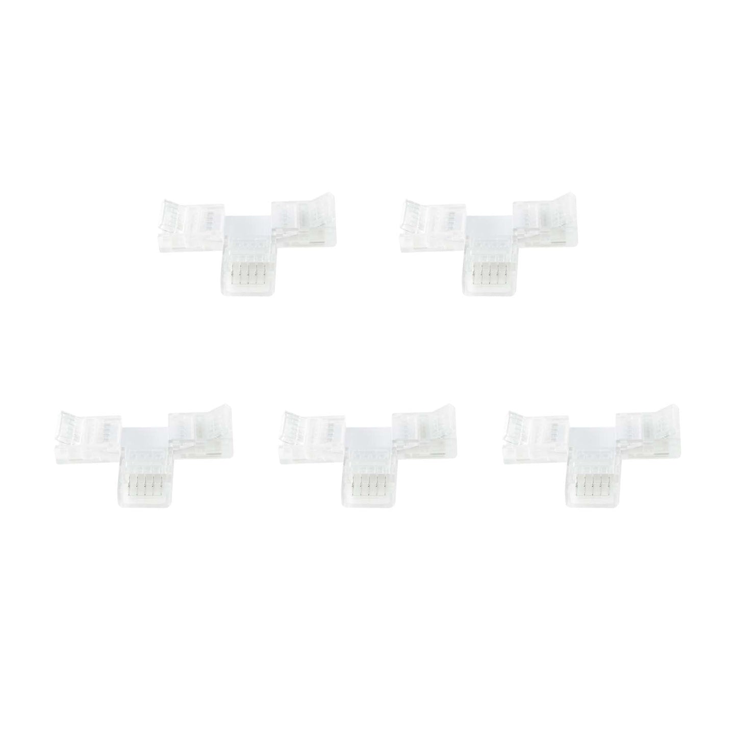  5 Pin Solderless T Shape Connector For RGBW/RGBWW LED Strip Lights