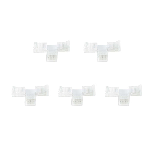  5 Pin Solderless T Shape Connector For RGBW/RGBWW LED Strip Lights