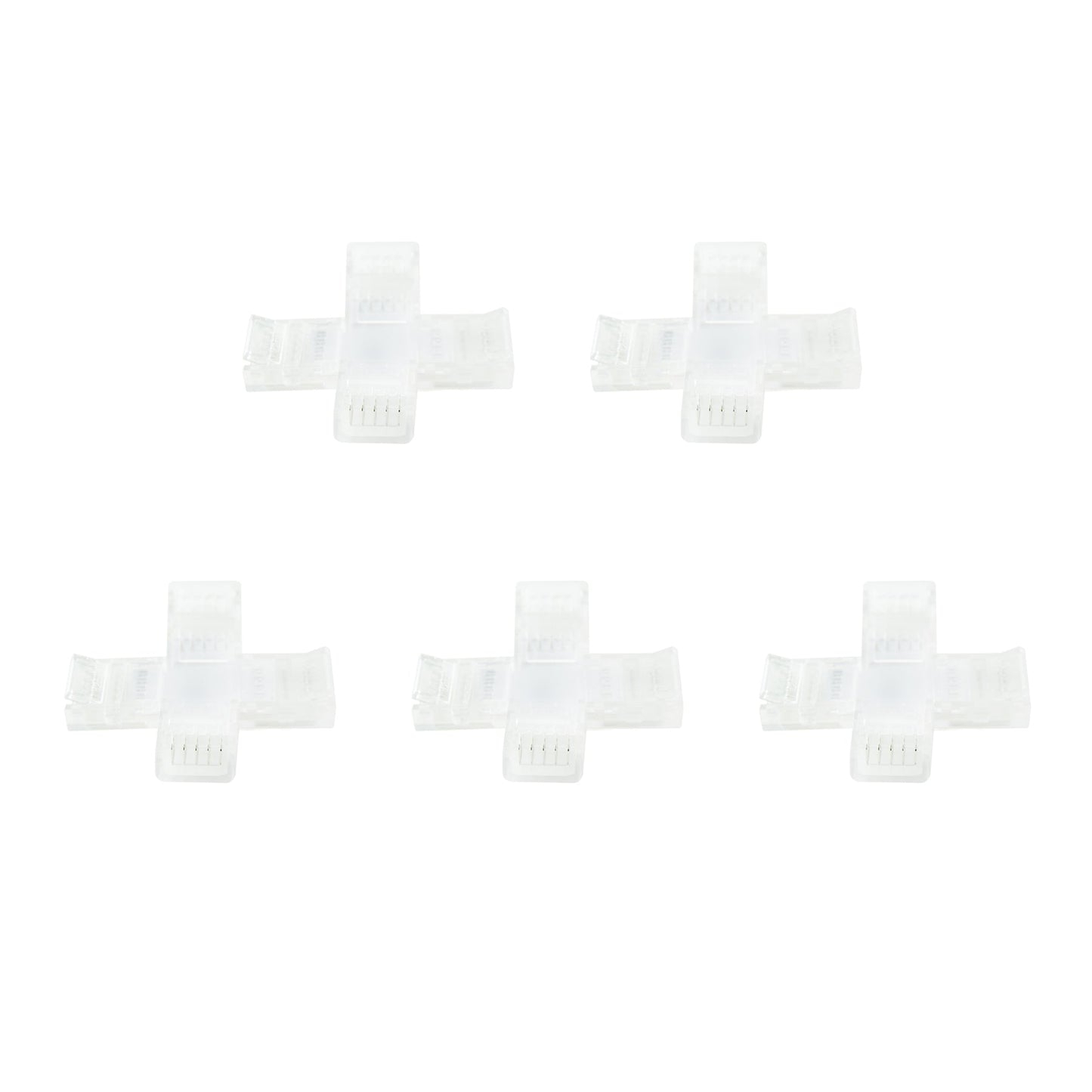  5 Pin Solderless X Shape Connector For RGBW/RGBWW LED Strip Lights