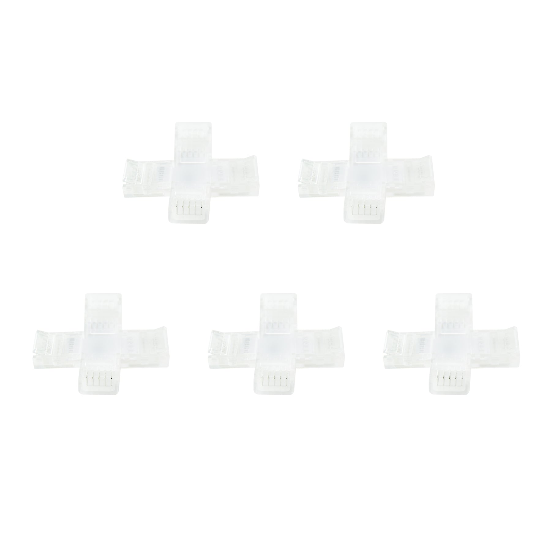  5 Pin Solderless X Shape Connector For RGBW/RGBWW LED Strip Lights