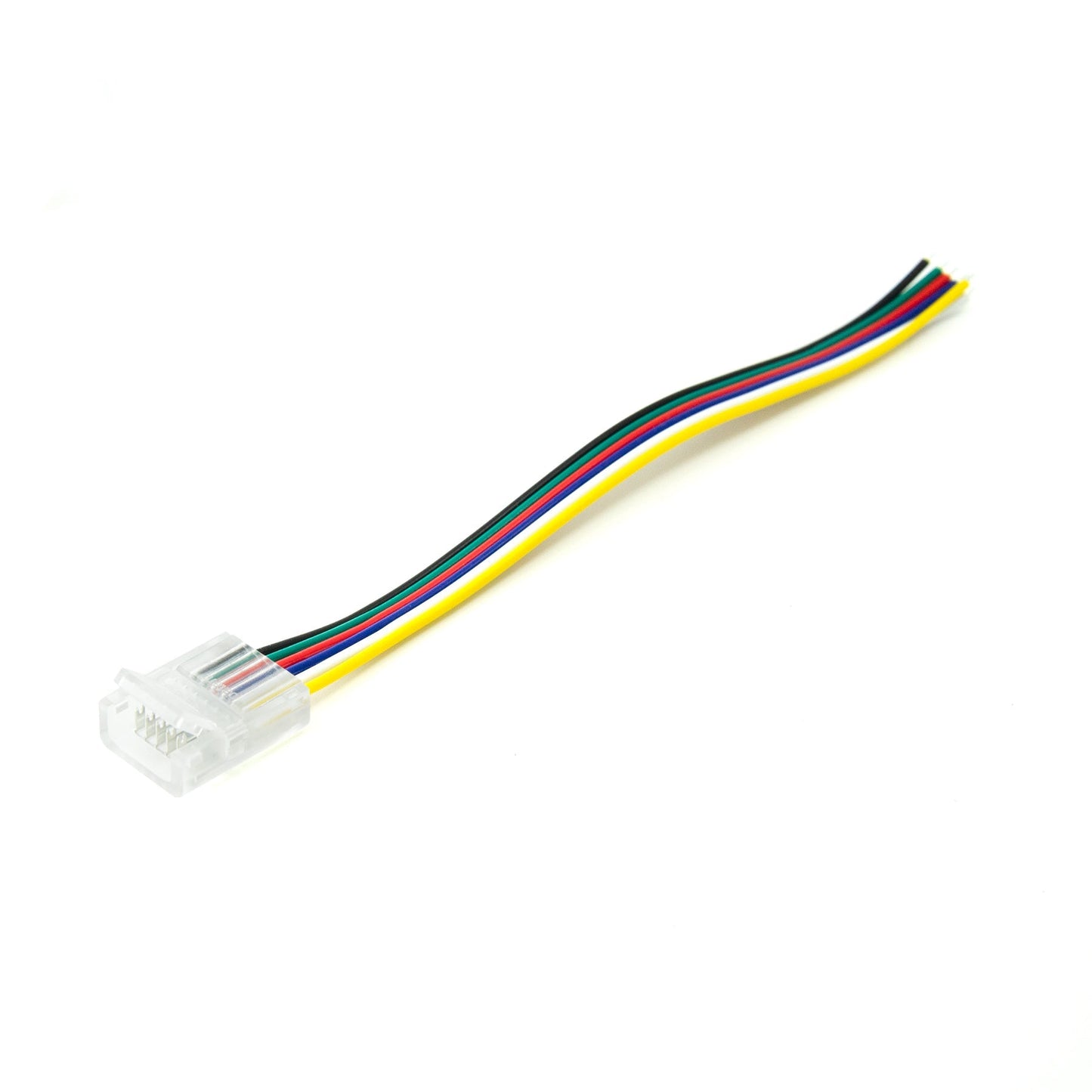  6 Pin 1 End Solderless Wire Connector For RGB+CCT LED Strip Lights