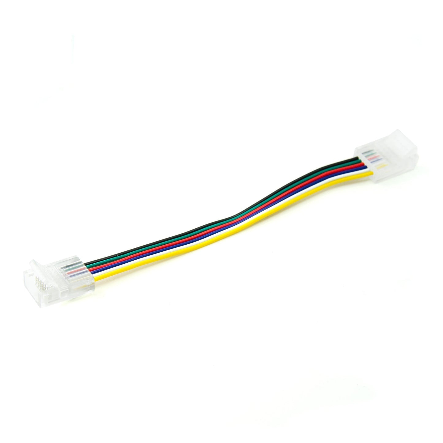  6 Pin 2 End Solderless Wire Connector For RGB+CCT LED Strip Lights