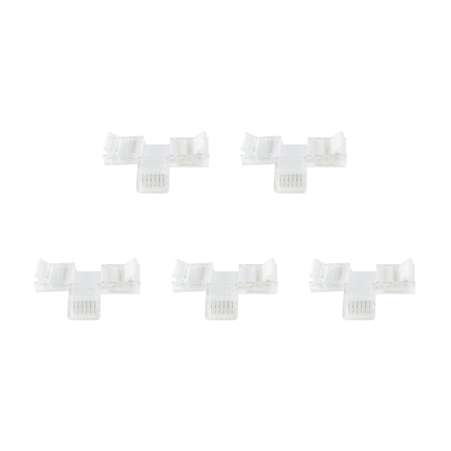 6 Pin Solderless T Shape Connector For RGB+CCT LED Strip Lights