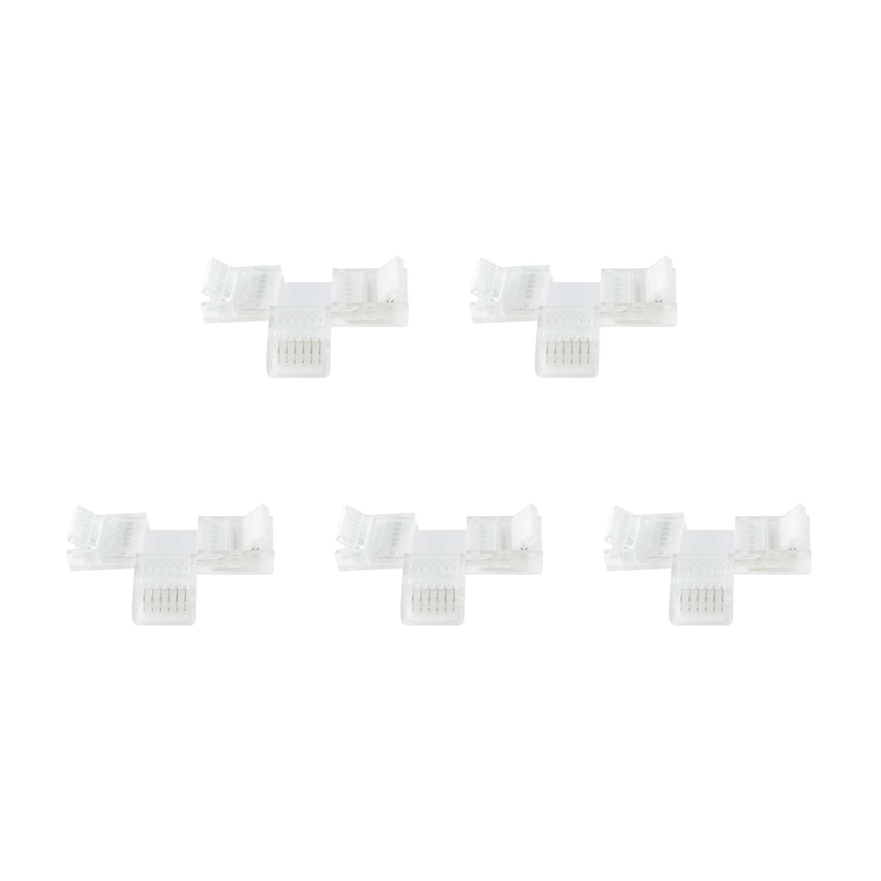  6 Pin Solderless T Shape Connector For RGB+CCT LED Strip Lights
