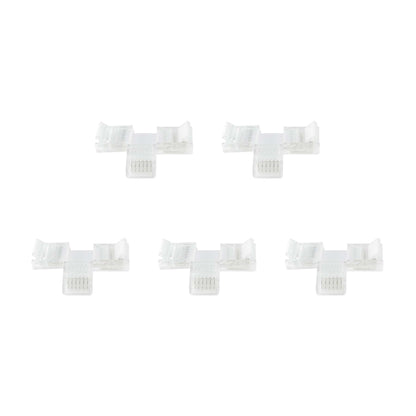  6 Pin Solderless T Shape Connector For RGB+CCT LED Strip Lights