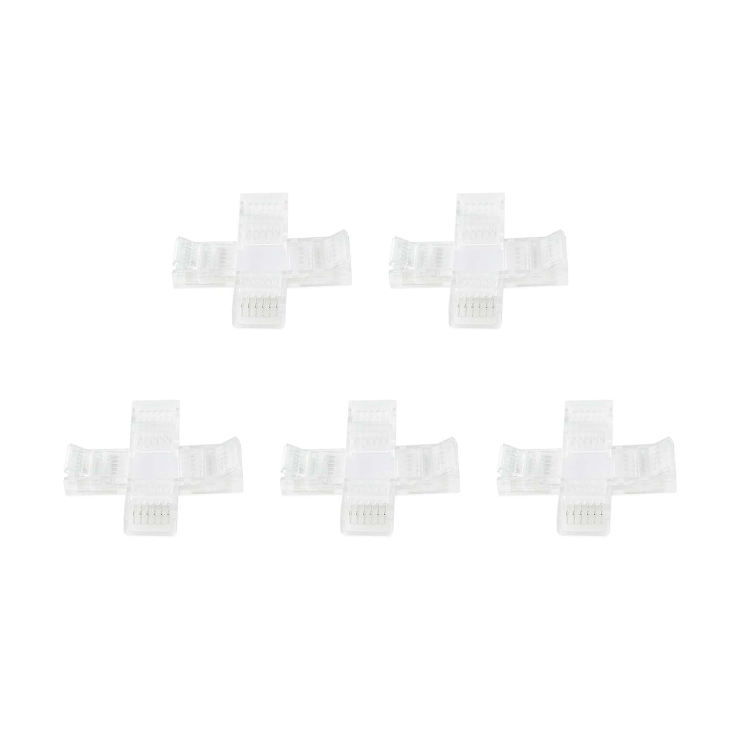  6 Pin Solderless X Shape Connector For RGBCCT LED Strip Lights