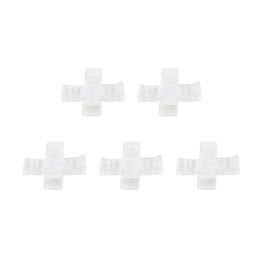  6 Pin Solderless X Shape Connector For RGBCCT LED Strip Lights