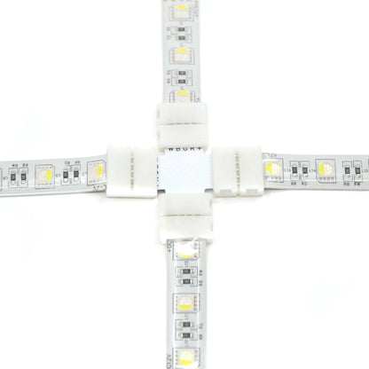  5 Pin Solderless X Shape Connector For LED RGBW/RGBWW Strip Lights