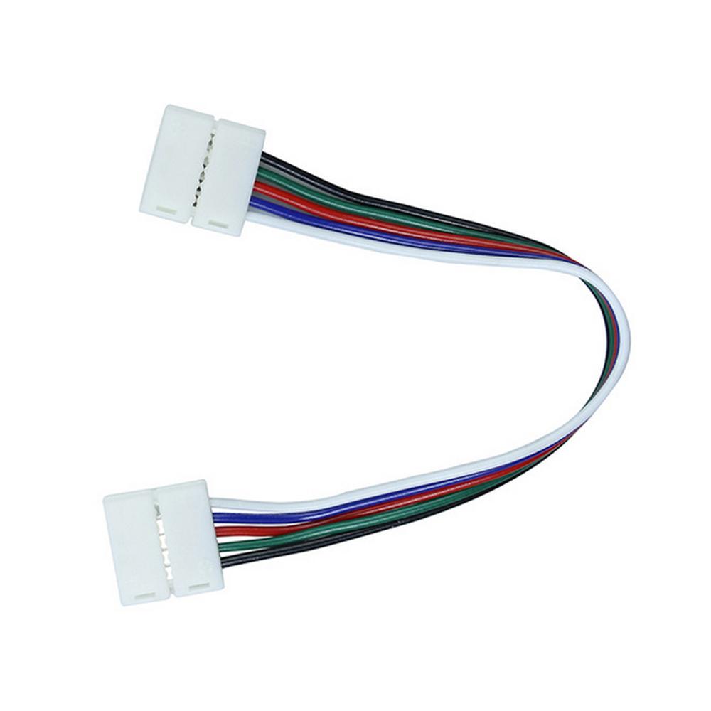  5 Pin 2 End Solderless Wire Connector For LED RGBW/RGBWW Strip Lights