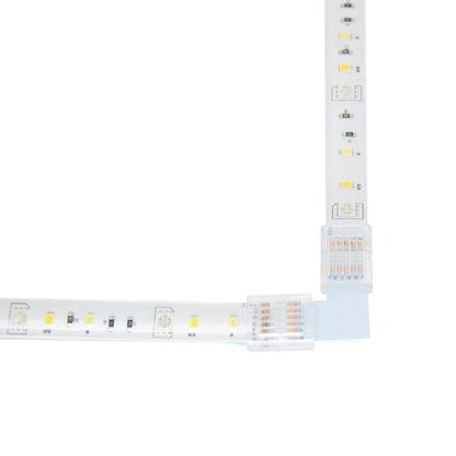  6 Pin Solderless L Shape Connector For RGB+CCT LED Strip Lights