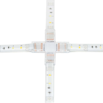  6 Pin Solderless X Shape Connector For RGBCCT LED Strip Lights