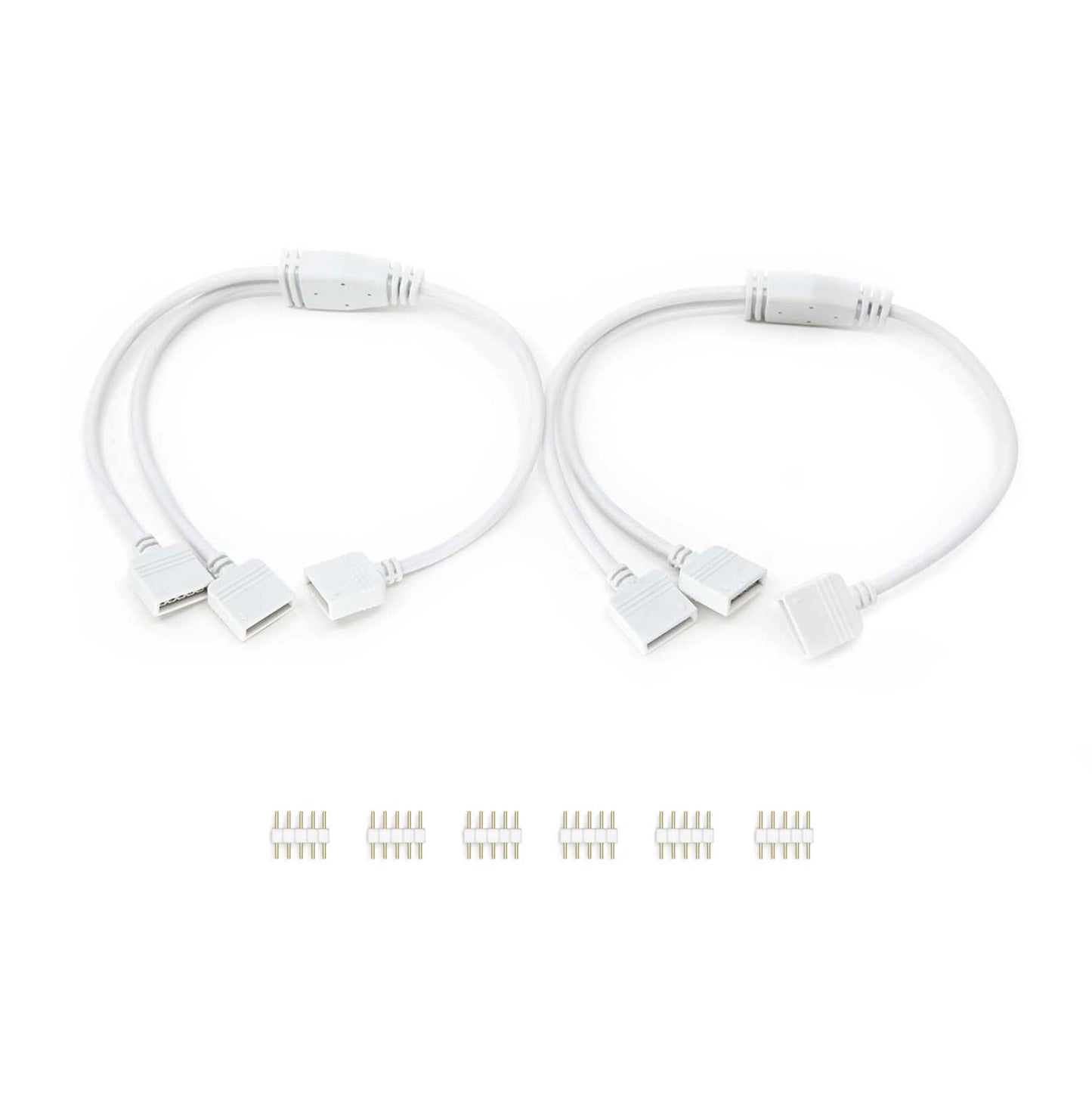  5 Pin 1 To 2 Ways Y Splitter Cable For RGBW LED Strip Light