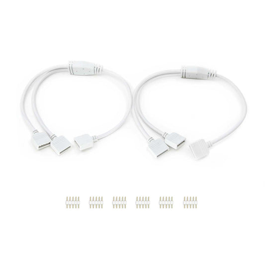  5 Pin 1 To 2 Ways Y Splitter Cable For RGBW LED Strip Light