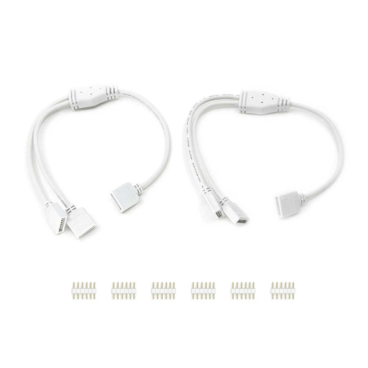  6 Pin 1 To 2 Ways Y Splitter Cable For RGB+CCT LED Strip Light
