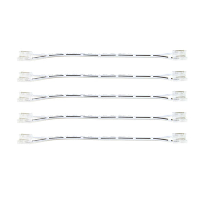  2 Pin 2 End Solderless Wire Connector For Single Colour LED COB Strip Lights