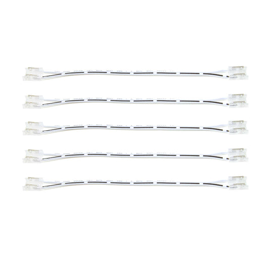  2 Pin 2 End Solderless Wire Connector For Single Colour LED COB Strip Lights
