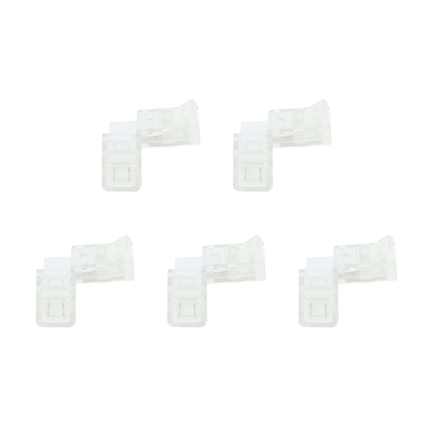  2 Pin Solderless L Shape Connector For Single Colour LED Strip Lights