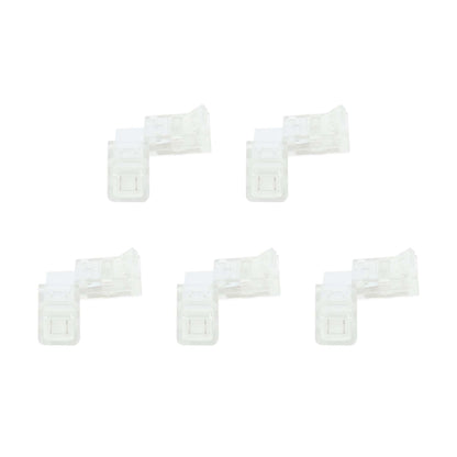  2 Pin Solderless L Shape Connector For Single Colour LED Strip Lights